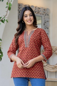 Women Print Ethnic Cotton <b>Kurti</b> Top - Product Image 6