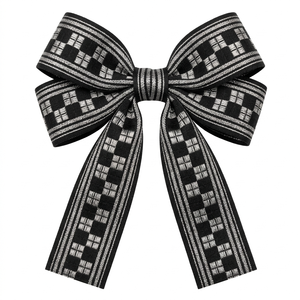 ริบบิ้นผ้าแจ็คการ์ดสีน้ำเงินกรมท่าขนาด 25 มม. ยี่ห้อเนลกามัล อินดัสทรีส์ ประดับด้วยดิ้นทอง คุณภาพพรีเมียม สำหรับตกแต่งขอบชุดยูนิฟอร์ม เสื้อผ้า และงานตกแต่งในเทศกาลต่างๆ - Product Image 4