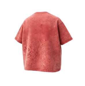 Camiseta Streetwear Vintage con Cuello Redondo, Estilo Baggy, Oversize, Lavado Ácido, Efecto Desgastado, Algodón, Y2K, Hip Hop, Tallas Grandes - Product Image 2