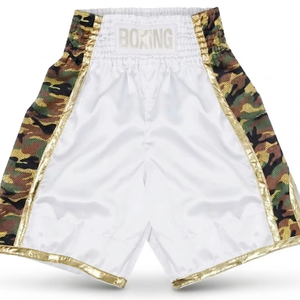 Shorts d'entraînement de Muay Thai sublimés de haute qualité pour les salles de sport, sublimation personnalisée et broderie de patchs, shorts de boxe MMA. - Product Image 1