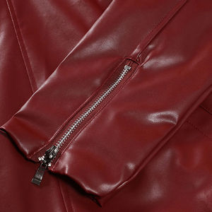 Veste en cuir sur mesure, logo personnalisé, couleur personnalisable, streetwear, produit de haute qualité, veste homme en peau de mouton - Product Image 5