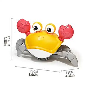 Juguete interactivo de cangrejo para bebés CPC CE Tummy Time, juguete para gatear, caminar y bailar con música, juguete sensorial - Product Image 5