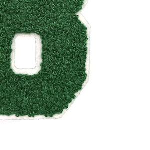 Patchs brodés personnalisés en chenille avec logo 3D tendance, lettres thermocollantes sur tissu sergé, badges alphabétiques pour vêtements - Product Image 2