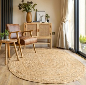 Modern Round Oak <b>Coffee</b> <b>Table</b> Beige Living Room Accent Furniture - Product Image 4