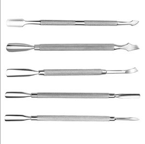 Empujador de Cutículas de Doble Punta de Acero Inoxidable de Alta Calidad, Superficie Angulada, Herramienta de Manicura para el Cuidado de las Uñas, Eliminación Eficaz, Belleza - Product Image 3