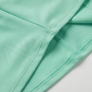 Jupe courte évasée taille haute pour femme, couleur unie, volants, coupe trapèze, respirante, en spandex et polyester tricoté, toutes saisons - Product Image 5