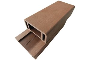 WPC dış küpeşte ahşap plastik kompozit küpeşte sentetik ahşap küpeşte - Product Image 5