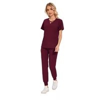 Blouse d'uniforme médical de haute qualité pour hommes, en polyester et élasthanne, pour infirmiers et personnel hospitalier