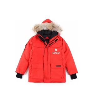 Custom Logo Winter Parka Jacket, Unisex Hooded Padded <b>Coat</b> with Faux <b>Fur</b> Trim, Warm Outdoor Jacket <b>for</b> <b>Men</b> Women OEM Wholesale - Product Image 4