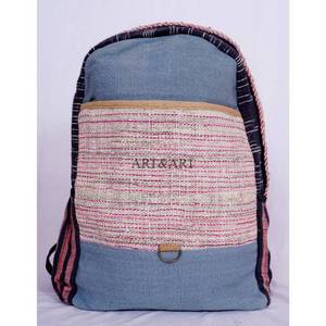 Mochila Unisex de Lona de Algodón Estilo Vintage, Hecha a Mano, Estilo Natural, Ligera, con Cierre de Cremallera, Correa Ajustable, Cómoda - Product Image 1