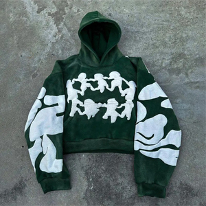 Nouveau design tendance 2026 – Sweat à capuche personnalisé de haute qualité avec impression en relief – Style streetwear – Sweats d'hiver pour hommes imprimés en relief - Product Image 5