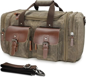 Sac de sport pliable en cuir véritable, style le plus récent, imperméable, pour la course à pied, avec logo personnalisé, vente en gros, directement de l'usine - Product Image 1