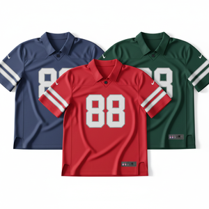 Venta al por Mayor de Camisetas de Fútbol Americano Personalizadas - Poliéster que Absorbe la Humedad - Ropa Deportiva de Equipo con Marca Privada OEM - Product Image 4