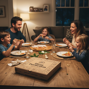 Caja de Pizza Personalizada con Impresión a Medida para Empaque de Comida Rápida, Caja de Entrega de Pizza para Restaurante y Cafetería - Product Image 2