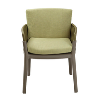 Chaise de salle à manger d'extérieur empilable en plastique de qualité commerciale, résistante aux UV, aspect rotin, pour hôtels et cafés