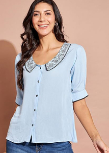 Camisas Vaqueras para Mujer, Diseño Único, Superventas, Primavera/Verano, Ecológicas, con Botones, Estilo Vintage, para Oficina, Trabajo y Aire Libre - Product Image 4
