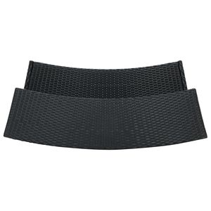 Tavolo da Bar Standard in Rattan PE Nero Resistente - Product Image 5