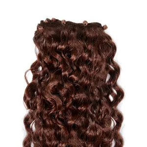 100% Remy Weft <b>Curly</b> Hair Natural Wave Texture Human Weft Hair - Product Image 4
