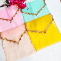 Sari traditionnel en soie en gros pour femmes, réversible, léger, cadeau de mariage indien et cadeau pour demoiselle d'honneur
