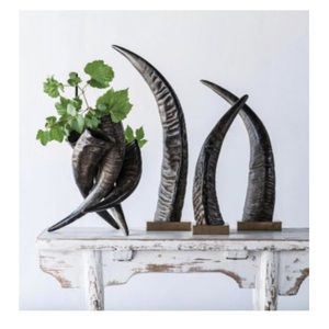 Bull Horn Decor Handmade Polished Wall Horns <b>table</b> top decorative items and customized size - Product Image 3