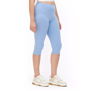 Leggings Capri Taille Haute pour Femmes, Tenue de Fitness et Yoga, Dernière Mode, Style Casual Confortable, Respirant et Couleur Unie, OEM - Product Image 2