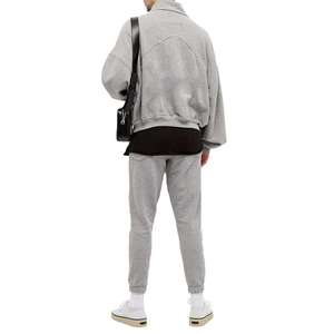 Sweat-shirt unisexe personnalisé à col montant pour homme, 100 % coton molletonné, pull mi-zippé, service OEM, imperméable - Product Image 4