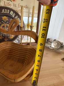Low Cost Handmade Wooden Dry Fruit Serving <b>Tray</b> with Four Compartments and Large Handle for Parties, Festivals and Family - Product Image 2