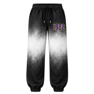 กางเกงขายาวผู้หญิงลายมัดย้อมสีดำขาว ตัวอักษรกรีก ยี่ห้อ Sigma Gamma Rho กางเกงจ็อกเกอร์พิมพ์ลายตามสั่ง กางเกงสเวตแพนท์ลำลองสำหรับชมรมนักศึกษา - Product Image 1
