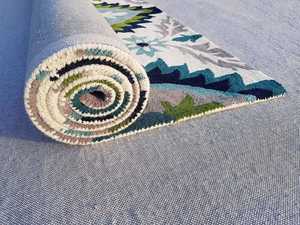 Tapis en laine contemporains tuftés à la main, doux et durables, pour salon - Product Image 4