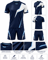 Uniformes de Fútbol OEM Personalizables para un Rendimiento Óptimo, Uniformes Transpirables para Equipos de Fútbol, 100% Poliéster Atlético