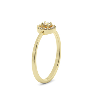 Luxury Lab Grown Diamond <b>Ring</b> Gold East-West Bezel <b>Set</b> Oval Cut Engagement <b>Rings</b> for <b>Women</b> Jewelry - Product Image 2