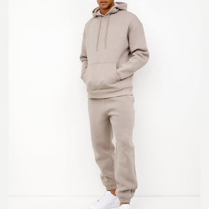 Conjunto Deportivo de Alta Calidad al por Mayor, Sudadera con Capucha y Pantalones de Chándal Gruesos de Algodón Personalizados para Hombre - Product Image 2