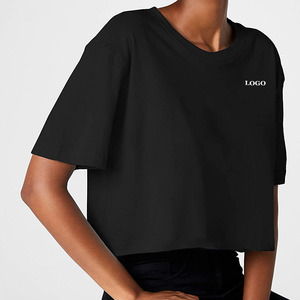 T-shirt court tendance pour femme à prix de gros – Look décontracté moderne, style urbain branché - Product Image 2
