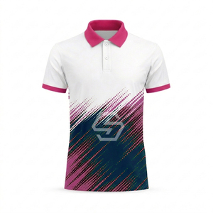 Polo personnalisé pour homme, séchage rapide, 100 % polyester, motif uni, coupe ample, sublimation, grande taille, t-shirts polo vierges - Product Image 4
