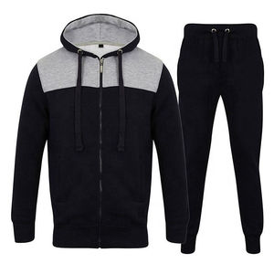 Vente flash : Survêtement décontracté en coton noir uni pour homme, coupe slim, tissé, respirant, avec fermeture éclair, idéal pour l'hiver, prix avantageux - Product Image 6