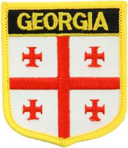 1 Parche Bordado con la Bandera de Georgia, Termoadhesivo, Nacional - Product Image 1