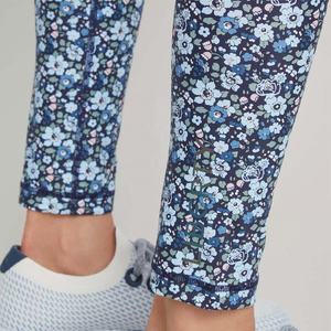 Nouveau Legging Fleurie Extensible Quadridirectionnel pour Femme, Imprimé par Transfert Thermique, Respirant, Anti-Bactérien, en Polyester/Spandex, Doux - Product Image 5