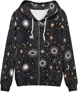 Sudadera con Capucha y Cremallera Transpirable de Forro Polar para Mujer ROMEO INDUSTRY, Otoño/Invierno, Casual, con Estampado por Transferencia Térmica Personalizado en la Parte Delantera, 95% - Product Image 1