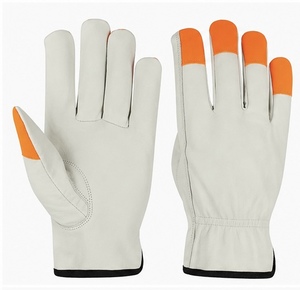MUBASHAR PRO GRIP INTERNATIONAL Durable Grain Leather <b>Rigger</b> <b>Gloves</b> Reinforced Cuff Enhanced Grip Heat Resistant Anti-Slip - Product Image 5
