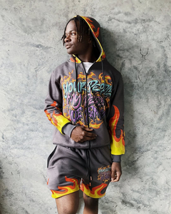 Conjunto de 2 Piezas Unisex de Corte Regular para Invierno, Color Sólido, Secado Rápido, Transpirable, Camiseta de Manga Corta y Pantalones Cortos para Vacaciones Casuales - Product Image 6