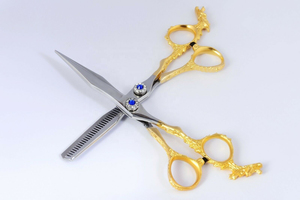 Tijeras de peluquería de acero inoxidable con mango de diseño de dragón, tijeras profesionales para barberos, estilo dragón - Product Image 3