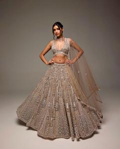 Indian Ethnic Party Wear for Wedding and Festive Function in Heavy Sequins Zari Work Lehenga Choli for Women Fancy Trendy Outfit - Product Image 1