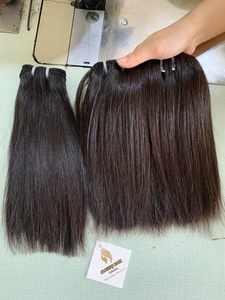 Cheveux vierges vietnamiens de qualité supérieure, naturels, raides, en vrac, noir naturel/ # 1b Couleur Non-Remy pour Super - Product Image 4