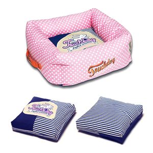 Cuccia per Cani alla Moda con Motivo a Pois e Righe, Facile da Lavare, Comoda e Pratica - Product Image 2