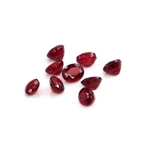 Rubis naturels de Bangkok, ovales calibrés 2x3mm, pierres précieuses facettées naturelles, prêtes à l'emploi pour la création de bijoux - Product Image 1
