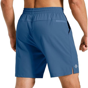Shorts en coton pour hommes, taille élastique, unis, décontractés, pour l'été, shorts de détente, impression personnalisée, fournisseur OEM, en gros - Product Image 2