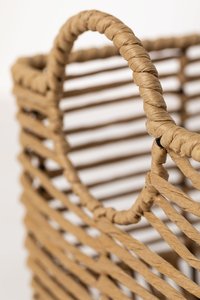 Panier de rangement en papier durable, panier rectangulaire tissé à la main avec couvercles, décoration naturelle pour la maison, vente en gros B2B, MOQ en vrac - Product Image 3