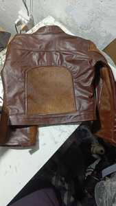 Brown Genuine Leather Bomber Jacket With Cowhide <b>Fur</b> Lining Full Sleeve Zipper Closure Winter Short Style - Product Image 4