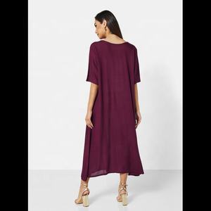 Elegante caftán indio tradicional para adultos, Vestido corto para mujer, estilo con gracia, tela viscosa de diseño étnico - Product Image 2