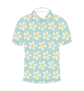 Polo Personalizado con Estampado de Flores por Sublimación, Polo de Golf de Manga Corta, Ligero, Transpirable, Informal, para Verano - Product Image 4
